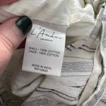 L’Academie The Lark High Waist Tie Short in White Stripe Size US Small Photo 13