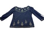 Joseph A  Black Knit Beaded Embellished Top Gold Embroidery Medium Vintage Y2K Photo 10