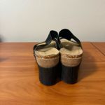 Pierre Dumas  Wedge Black Slip On‎ Sandal Heel Rivet Hester Boho Casual 9 Photo 1