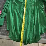 Zac & Rachel Vibrant Green Blouse Size XL Photo 5