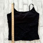 Derek Heart VTG Y2K Black Lace Crop Tank Top Built In Bra Goth Romantic Sz L Photo 4