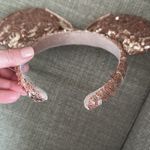 Disney Sequin Rose Gold  Minnie Mouse Ears Photo 5