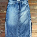 Rebecca Minkoff Vintage Denim Midi Skirt with Slits ~ Size 14 💚🍄 Photo 4