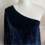 Alice + Olivia  • SAPPHIRE BLUE ONE-SHOULDER VELVET TOP Photo 6