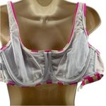 Figleaves Pink/White Striped Corsica Underwire Crop Bikini Top 34E Pink Size undefined Photo 2