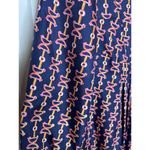 Lilly Pulitzer SILK Blue with Pink Equestrian Bridle Pattern Mini Dress Size 0 Photo 1