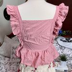 Boutique NEW Pink Eyelet Top Photo 5