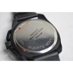 American Exchange Goth Punk Black Leather Band Quartz New Battery Unisex Watch Photo 3