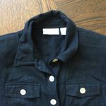 Vintage Button Front Midi Dress Shirt Dress Linen Size 2 Photo 6