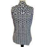 Tail Womens Black/White w/Red Animal and Geometric Print Sleeveless Golf Polo Black Size XL Photo 2