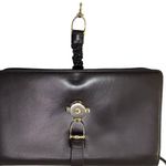 CELINE Vintage Céline Horsebit Logo Dark Brown Leather Shoulder Bag Made in Italy Photo 7