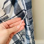 American Eagle  Plaid Print Romper Blue Sz Small Photo 14