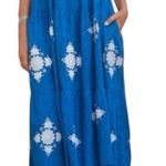 Sundance Blue Tassel Embroidered Festival Beach Dress Blue Pink White Size XS Photo 0