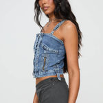 Princess Polly  Yappa Denim Top Photo 2