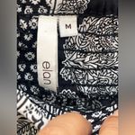 Elan  Black and white Smocked Pants Photo 5