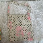 Free People Floral Star Polka Dot Shopping Bag Tote Reusable Photo 1