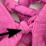 Jessica Simpson Tankini Top Size Small NWT Pretty in Pique Cross Back Pink Swim Photo 3