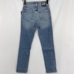 joe's jeans New Joe's Distressed High Rise Straight Ankle Jeans Dehlia Blue Size 23 Size 000 Photo 7