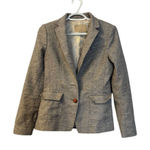 Banana Republic Women's Two-Button Blazer Gray Size 2 Tailored Jacket Academia Photo 0