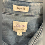 J.Crew  Perfect Fit Denim Sleeveless Button Down Photo 4