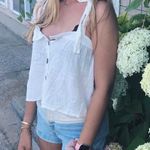 Ocean Drive White Button Tank Photo 1