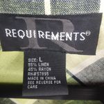 Requirements  L Lime Diagonal Plaid Top Photo 4