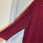 Faded Glory  Maroon Knit V Neck 3/4 Sleeve Sweater size 2X Photo 3