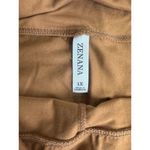 Zenana Plus Size Wide Waistband Full Length Leggings Camel / Light Brown 1X Photo 5