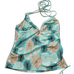 Diane Von Furstenberg  Botanical Print Tankini Set in Blue/Brown Size M Photo 6