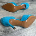 Marc Fisher  Tammy Dorsay Pump Blue Pointed Toe 3.5 In Stiletto Heel Size 7 M Photo 5