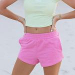 Fancy D Boutique French Terry Mini Shorts XS/S Daiquiri Pink Photo 3
