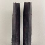 Patricia Nash Dark Brown Red Leather Loretta Tall Knee High Riding Heeled Boots Photo 9