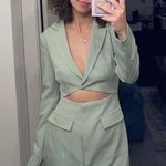 White Fox Boutique Sage Green Blazer Dress Photo 0