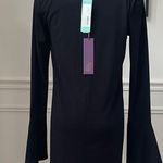 NWT Truly Poppy Stitch Fix Black Trumpet Sleeve Dress S Photo 0