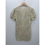 Nicole Miller Womens Linen Blend Shift Dress Size L Cream Polka Dot lagenlook Photo 1