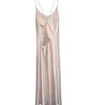 Victoria's Secret Victoria’s Secret Off White Satin Chemise Lingerie Slip Dress Bride Honeymoon Photo 6