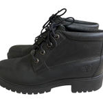 Timberland Black Leather Lace Up Chukka Boots Womens Ankle size 7.5 Photo 0