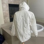 NILS Women's Ski Coat Jacket Snowboardi White Ivory Size 8 outdoors with hood Photo 3
