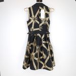 Barok Paris NJ Couture Black & Gold Scuba Material Sleeveless Dress NWT Photo 6