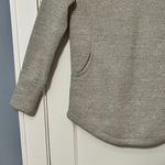 prAna  NWT thermal threads tunic jacket sweatshirt grey size XS kangaroo pocket Photo 7