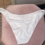 Cotton On  gathered bum Brazilian bikini bottom white petals jacquard XL new Photo 9