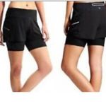 Athleta Ready Set 2 in 1 Shorts Neon Navy Small Photo 4