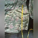 Kori Green Floral Lightweight Long Sleeved Flowy Dress Small Cottagecore Fairy Photo 10