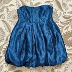 Free People  Krista Dress Mini Metallic Strapless Bubble Homecoming Prom XS Photo 1