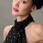 Maeve Halter Rosette Polka Dot Dress Photo 2