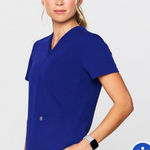 Fabletics  2 pocket Method Scrub Top royal blue Large Photo 0