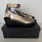 Steven By Steve Madden Steven‎ Steve Madden Shoes Babelle Rose Gold Perforated Wedge Peep Toe Size 8.5 Photo 0