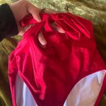 Bikini Bottoms Sexy Red High Waisted Size 6 Photo 2