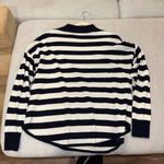 Madewell  Navy and White Striped Sweater Photo 2