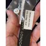 Maggy London Navy White Polka Dot Print Dress in size 2 Navy Bone Twist Neck Photo 4